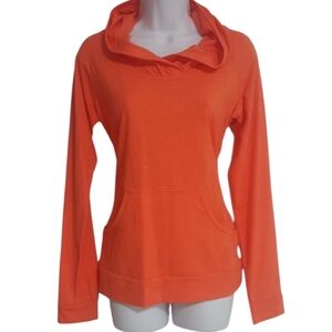 Columbia Womens Medium Hooded Pullover Kangaroo Pocket READ DESCRIPTION Orange